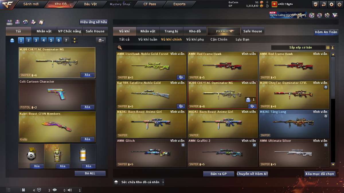 shop acc cf uy tin gia re